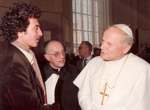Con Giovanni Paolo II