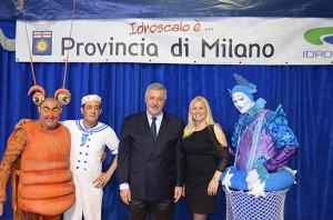 il presidente della Provincia di Milano con Heidi Faggioni