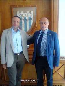 Il sindaco di Verona, Flavio Tosi, e il presidente dell'Ente Nazionale Circhi, Antonio Buccioni, si sono incontrati oggi per un pranzo di lavoro al Circolo Canottieri Lazio