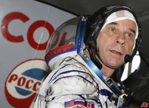 Guy Laliberté durante la sua avventura nello spazio