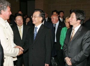 Alla inaugurazione della personale di Kokocinski al museo nazionale della Cina nel 2006